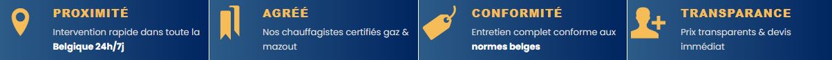 avantage o'chauffagiste Bruxelles