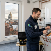 Un Chauffagiste à Bruxelles en intervention