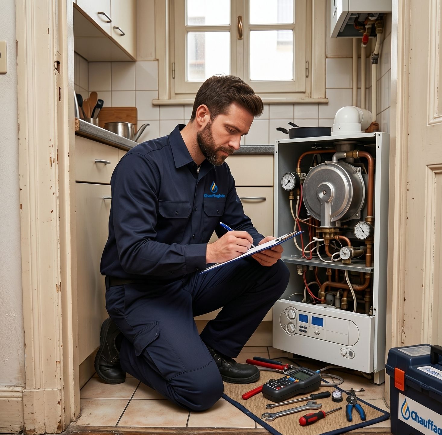 entretien chaudière Saint-Gilles attestation PEB technicien