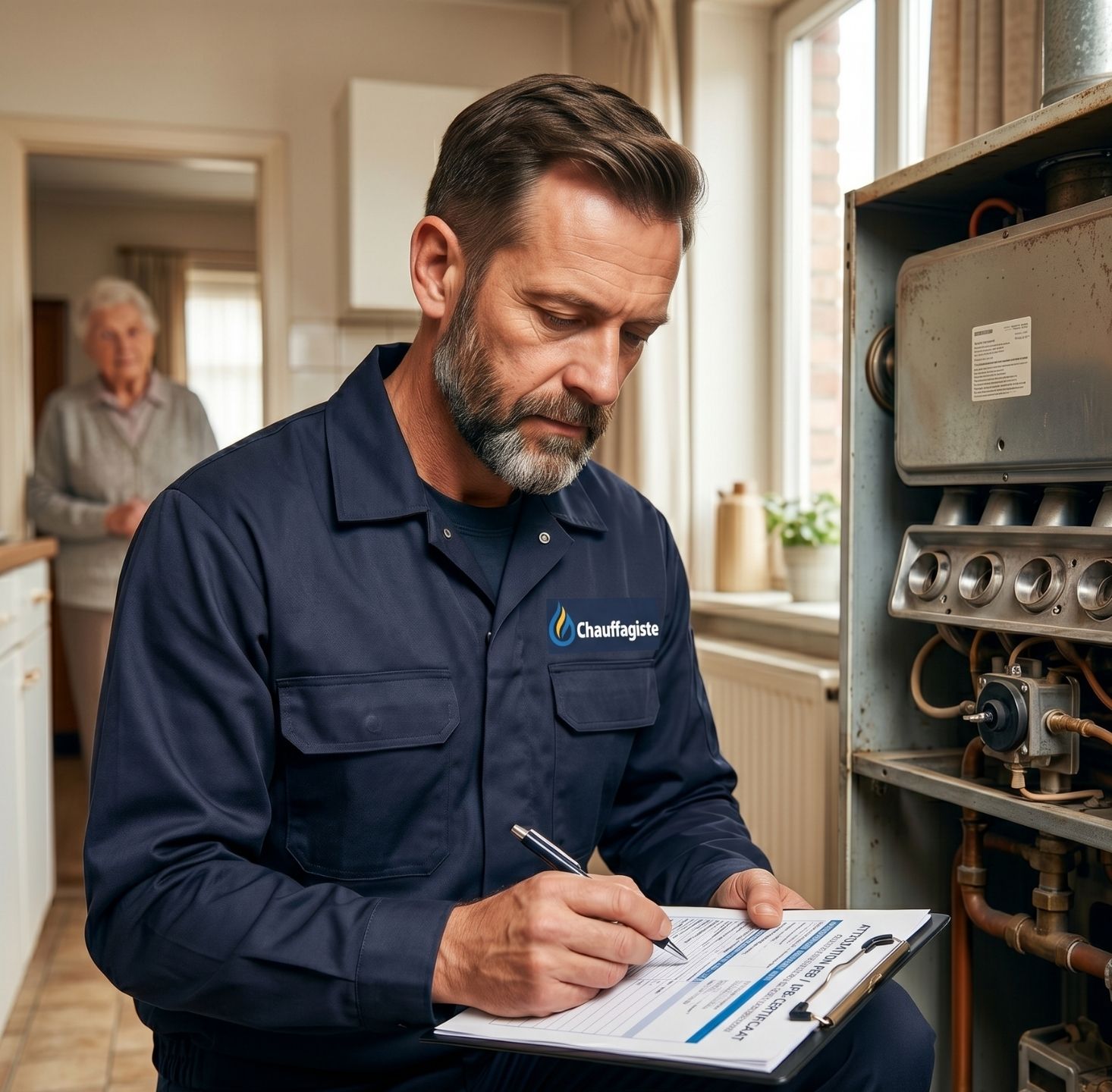 entretien chaudière Anderlecht attestation PEB technicien